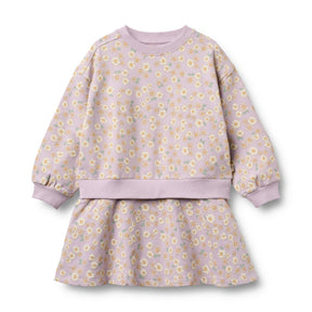 Lavender Daisies Maggie Sweat Dress L/S