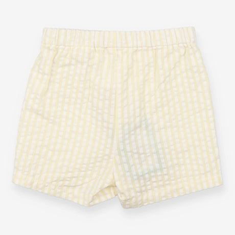 Shorts yellow and white striped
