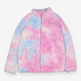 Fleece jacket pink and blue