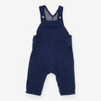 Jersey denim look dungarees pocket detail