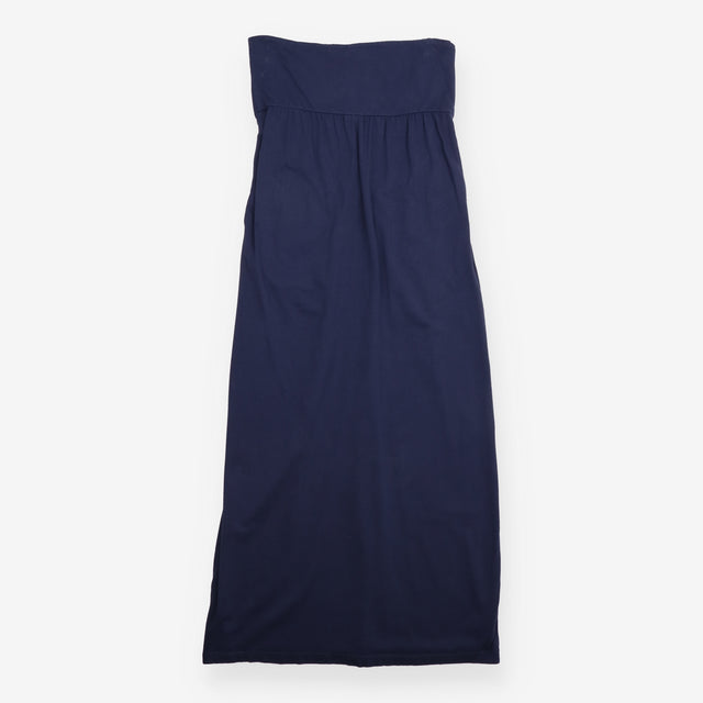 Maternity Skirt Navy Roll-Top Waist
