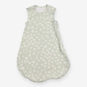 Sleeping bag green with daisies 2.5 tog