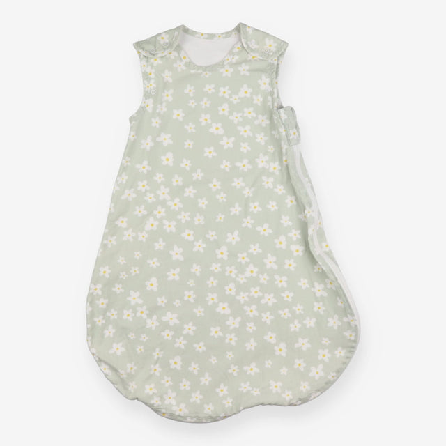 Sleeping bag green with daisies 2.5 tog