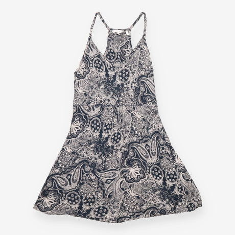 FatFace Navy Cream Paisley Print Racerback Cami Su