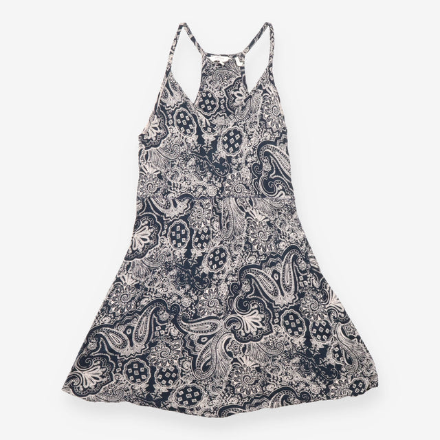 FatFace Navy Cream Paisley Print Racerback Cami Su