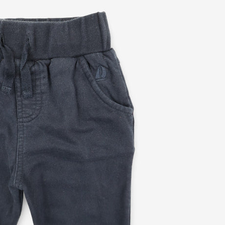 Navy Joggers Navy Ship on Pocket