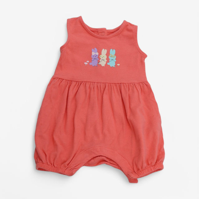 Romper Coral Bunnies