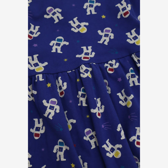 Dress Long Sleeve Astronaut Print