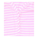 Top Pink Striped Henley V Neck 3 4 Sleeve