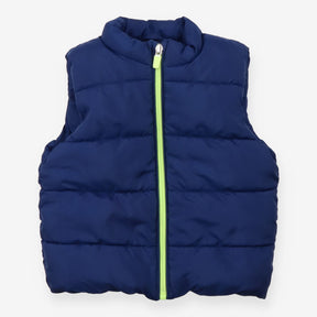 Gilet Puffer Navy with Fleece Lining