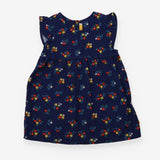 Pinafore navy floral