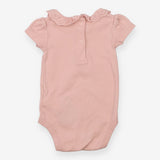 Pink Lace Collared Bodysuit