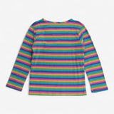 Tee Long Sleeve Pink Rainbow Stripe