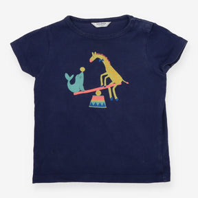 T-Shirt Navy Circus Animals