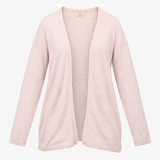 Cardigan Soft Ivory Open Front Long Sleeve Lightwe