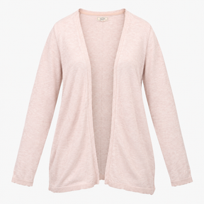 Cardigan Soft Ivory Open Front Long Sleeve Lightwe