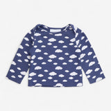 T-shirts Long Sleeve Blue Cloud