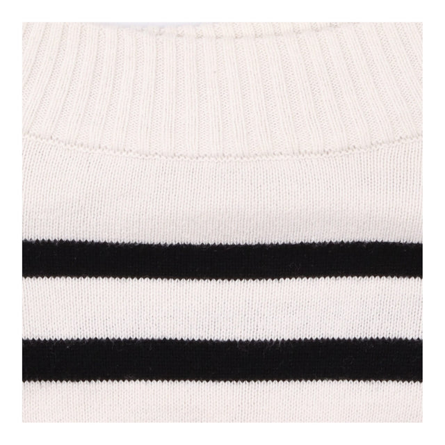 Maternity Nursing Dress with Breton Stripe Jumper