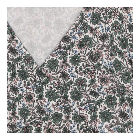 T-shirt green floral wrap