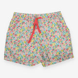 Shorts floral pink drawstring