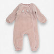 Sleepsuit fleece bear face