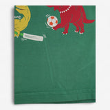 T-shirt Green Dinosaur Tennis Match