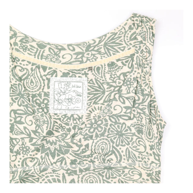 Laurel Green Printed Viscose Wrap Dress