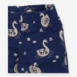 Jersey Legging Navy with Swans