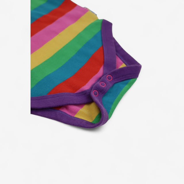 Favourite Rainbow Bodysuit with Purple Trim