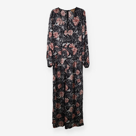 Palazzo Jumpsuit – Black & Floral Print