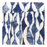 Maxi Dress Navy Cream Abstract Print Tiered Sleeve