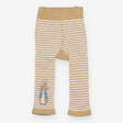 Leggings peter rabbit white and beige striped
