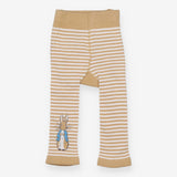 Leggings peter rabbit white and beige striped