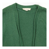 Cardigan Forest Green Cotton Longline Open Front
