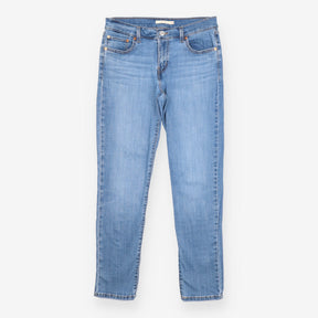 Light Blue Boyfriend Jeans Relaxed Fit Denim