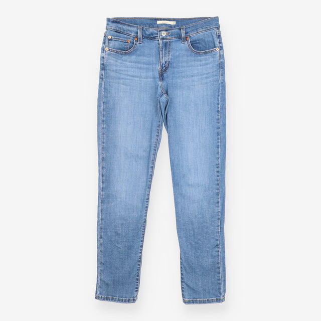 Light Blue Boyfriend Jeans Relaxed Fit Denim