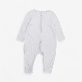 White Zip up Sleepsuit