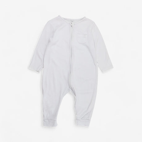White Zip up Sleepsuit