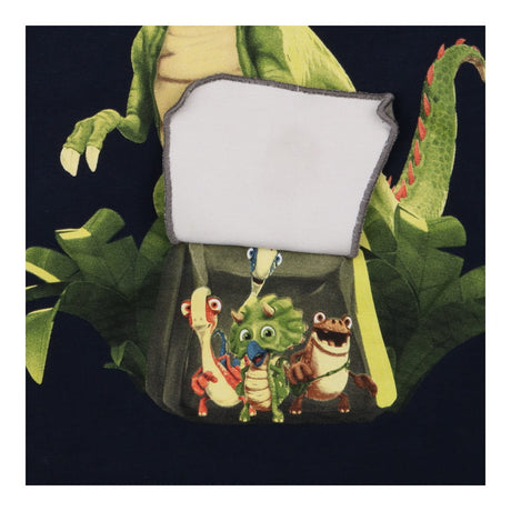 T-Shirt Navy Dinosaur Peek-a-boo