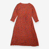 Rust Orange Leopard Print Button Front Max