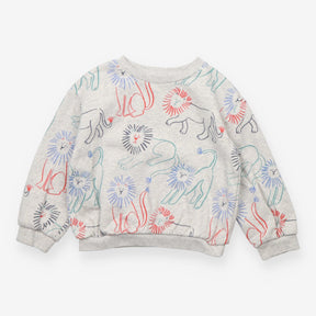 Grey Sweatshirt with Lions