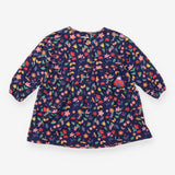Jersey Dress Navy with Ladybird Pocket Pal