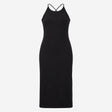 Midi Dress Strappy Cami Black