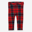 Leggings red check