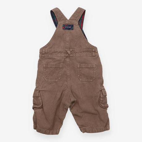 Dungarees Cord Beige check lining