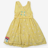 Dress Yellow with Dots Light House, Boat and House
