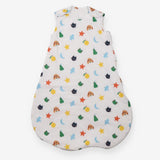 Sleeping Bag White Animals Fruit and Stars 2.5 Tog