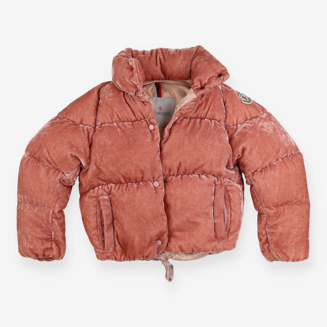 Coat Pink Velour Puffer