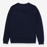 Navy crewneck floral embroidered strong girls club