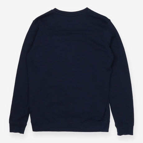 Navy crewneck floral embroidered strong girls club